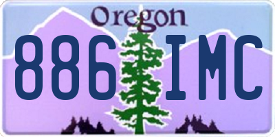 OR license plate 886IMC