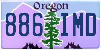 OR license plate 886IMD