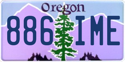 OR license plate 886IME