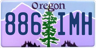 OR license plate 886IMH