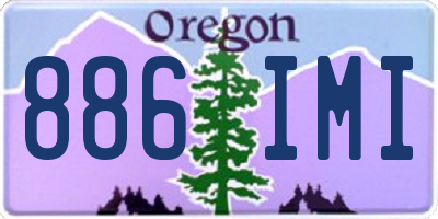 OR license plate 886IMI