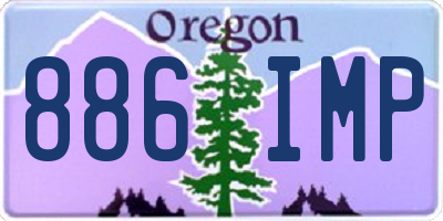 OR license plate 886IMP