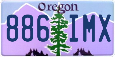OR license plate 886IMX