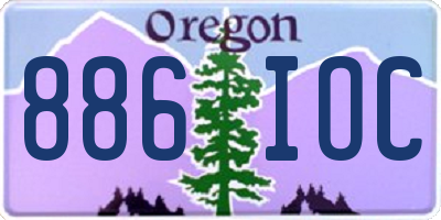 OR license plate 886IOC