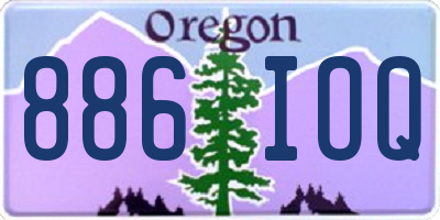 OR license plate 886IOQ