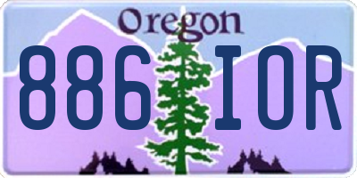 OR license plate 886IOR