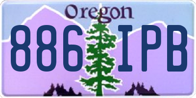 OR license plate 886IPB