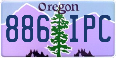 OR license plate 886IPC
