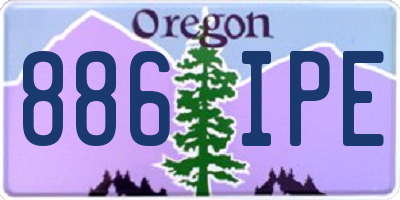 OR license plate 886IPE