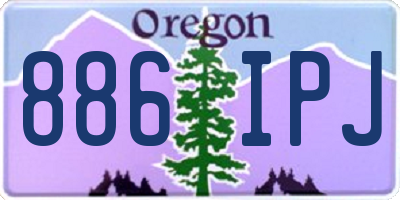 OR license plate 886IPJ