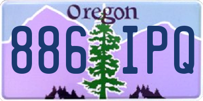 OR license plate 886IPQ