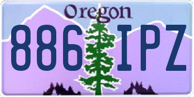 OR license plate 886IPZ