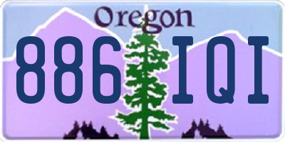 OR license plate 886IQI