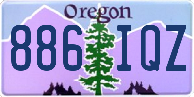 OR license plate 886IQZ