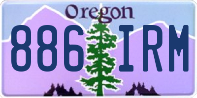 OR license plate 886IRM