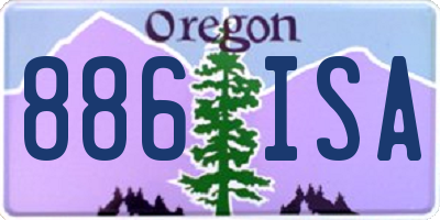 OR license plate 886ISA