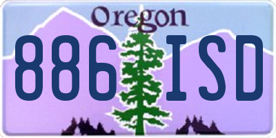 OR license plate 886ISD