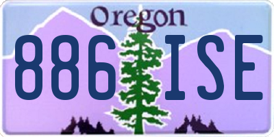 OR license plate 886ISE