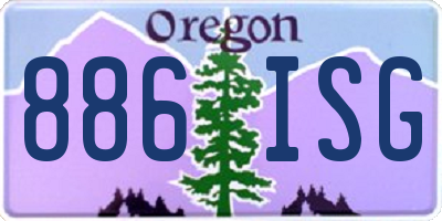 OR license plate 886ISG