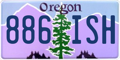 OR license plate 886ISH