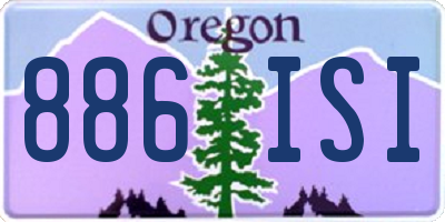 OR license plate 886ISI