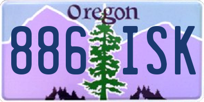 OR license plate 886ISK