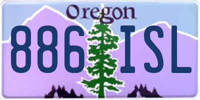 OR license plate 886ISL