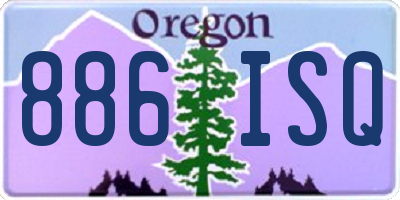 OR license plate 886ISQ