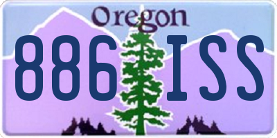 OR license plate 886ISS