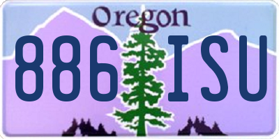 OR license plate 886ISU