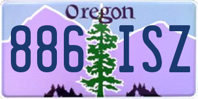 OR license plate 886ISZ