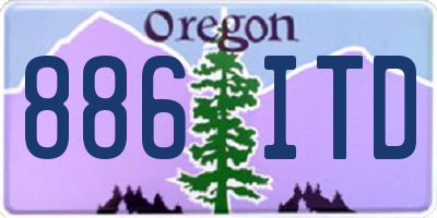 OR license plate 886ITD