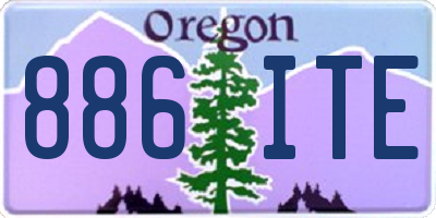 OR license plate 886ITE