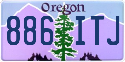 OR license plate 886ITJ