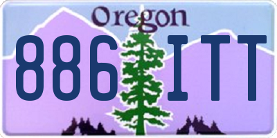 OR license plate 886ITT