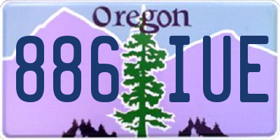 OR license plate 886IUE
