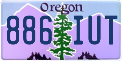 OR license plate 886IUT