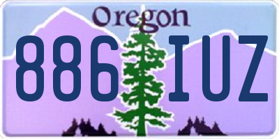 OR license plate 886IUZ