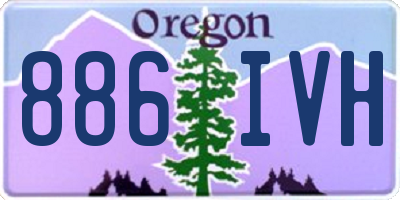 OR license plate 886IVH