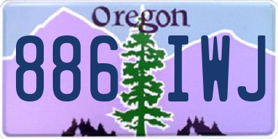 OR license plate 886IWJ