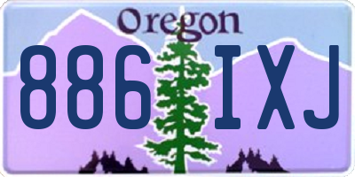 OR license plate 886IXJ