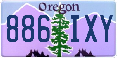 OR license plate 886IXY
