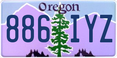 OR license plate 886IYZ