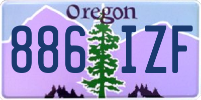 OR license plate 886IZF