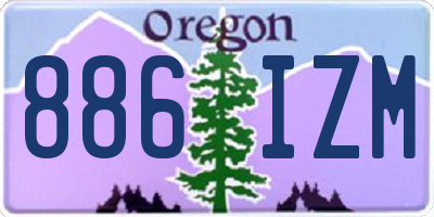 OR license plate 886IZM