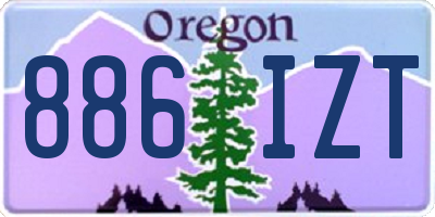 OR license plate 886IZT