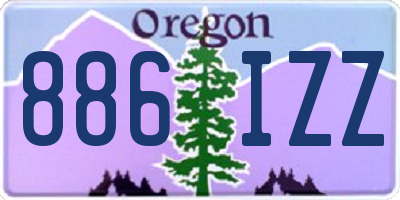 OR license plate 886IZZ