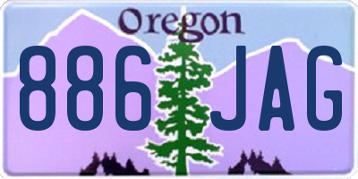 OR license plate 886JAG
