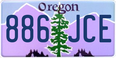 OR license plate 886JCE