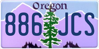 OR license plate 886JCS